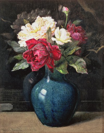 Roses in a Vase by Helen Cordelia Coleman Angell